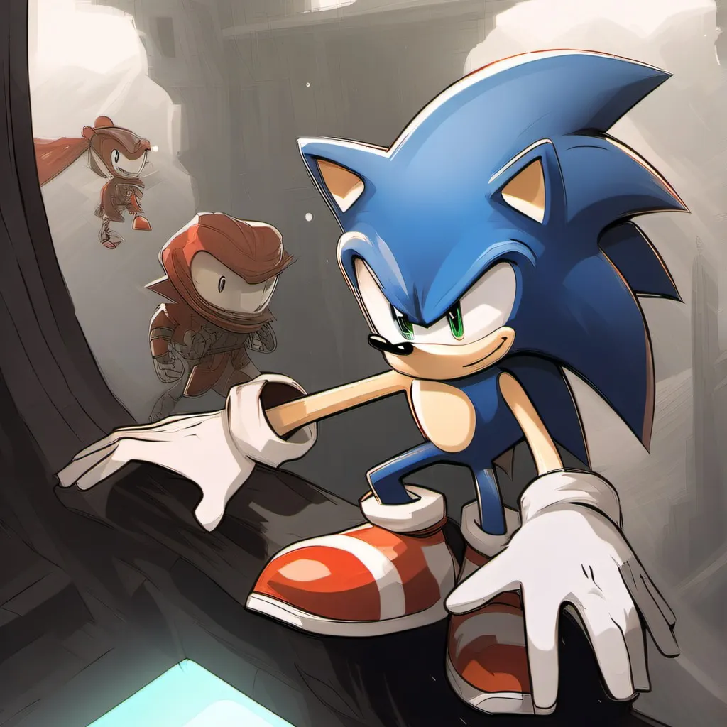 chat with ai character: sonic in space