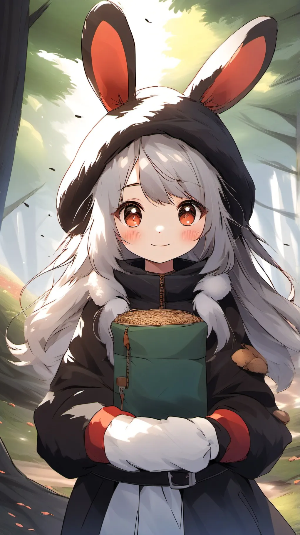 ai character: bunny hybrid background