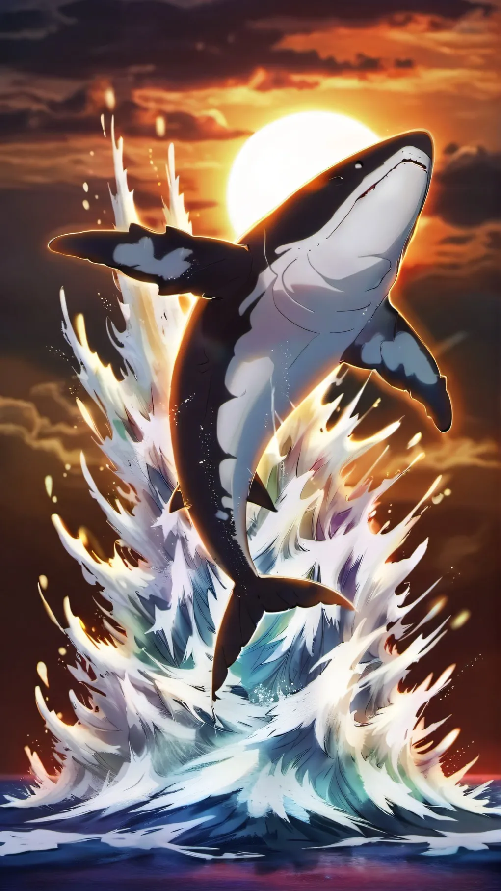 ai character: Jack(shark hybrid) background