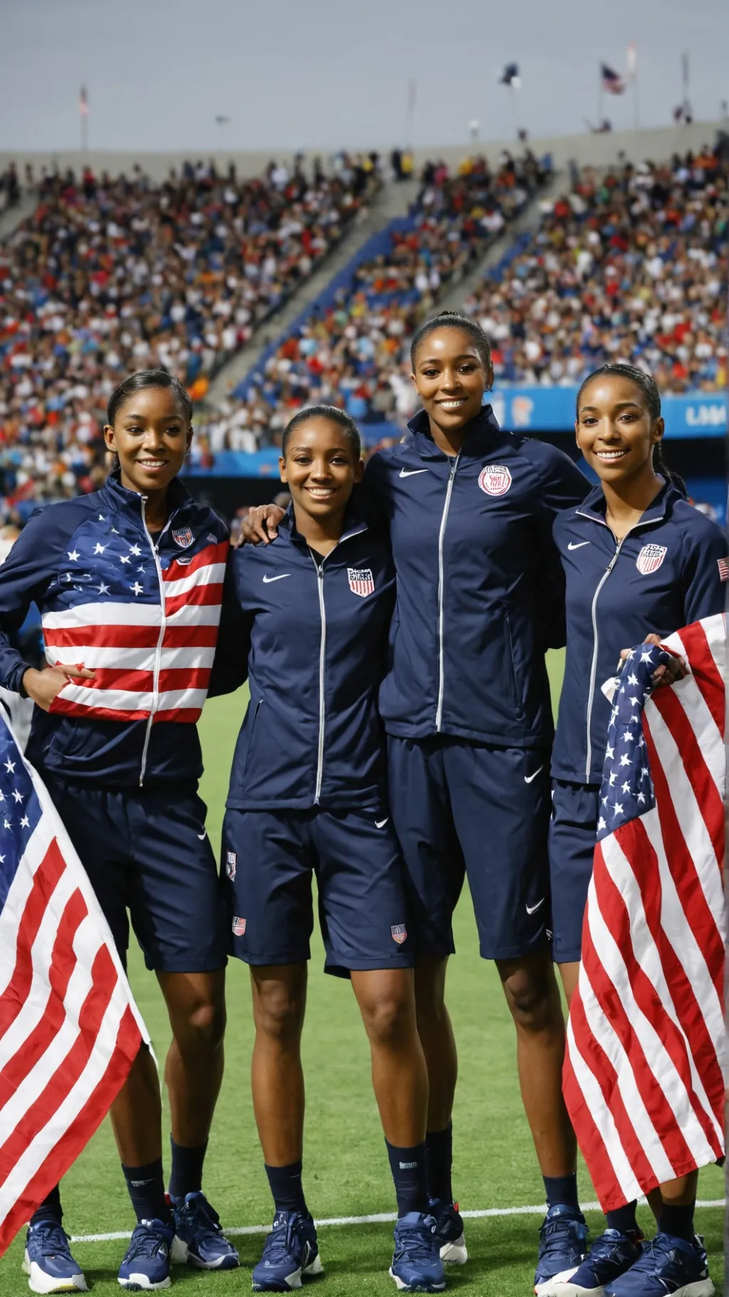 ai character: Team USA  background