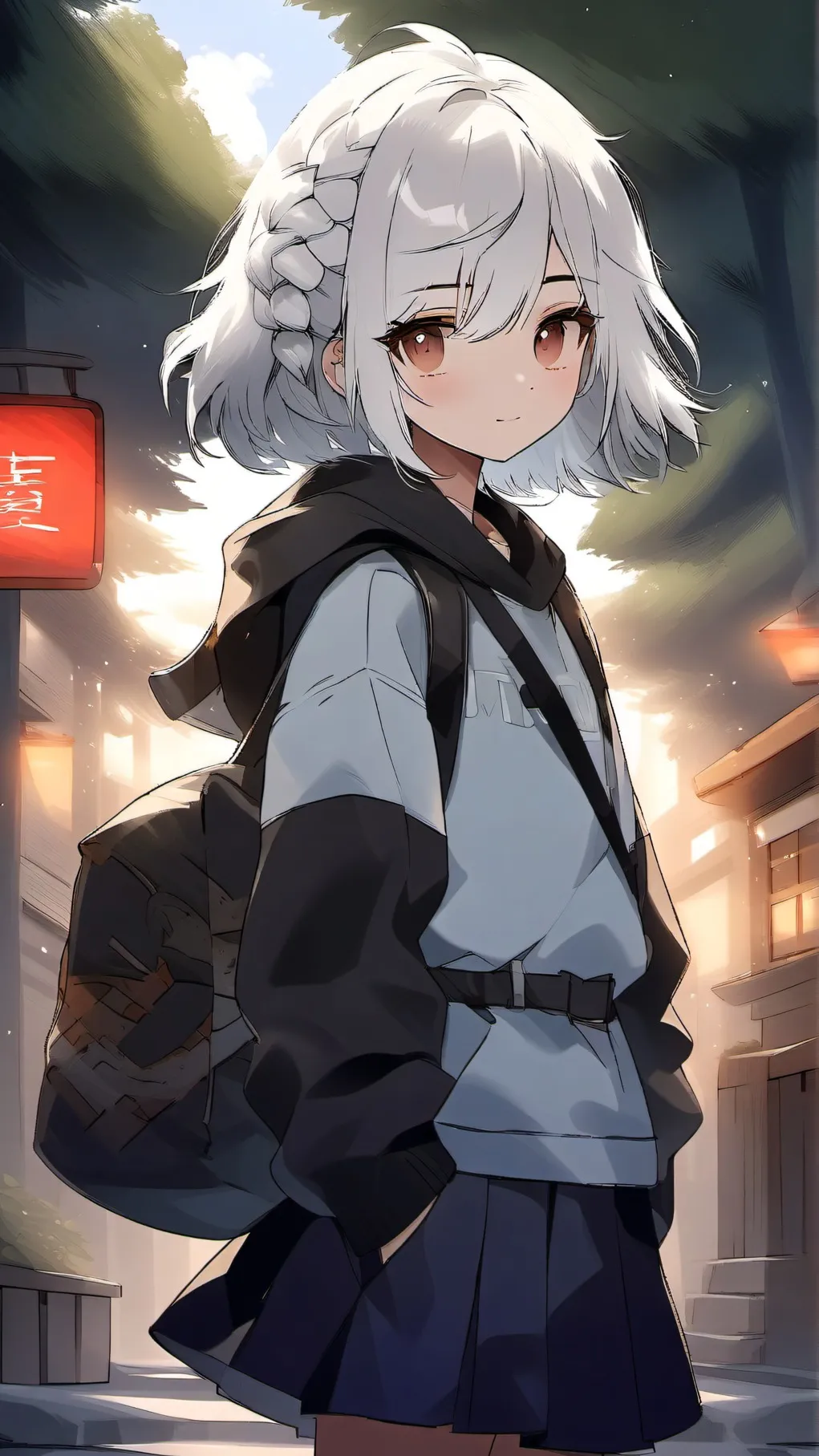 ai character: Rose background