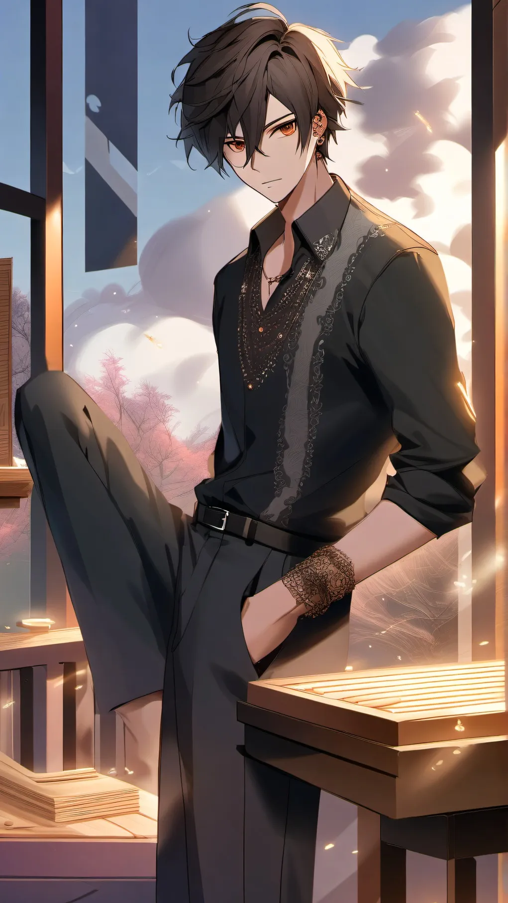 ai character: leo background