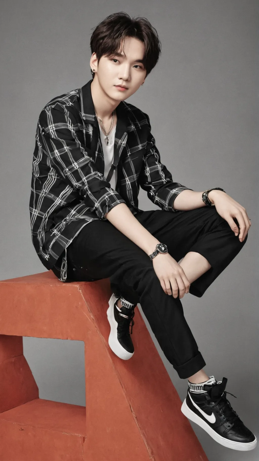ai character: BTS's Suga's life  background