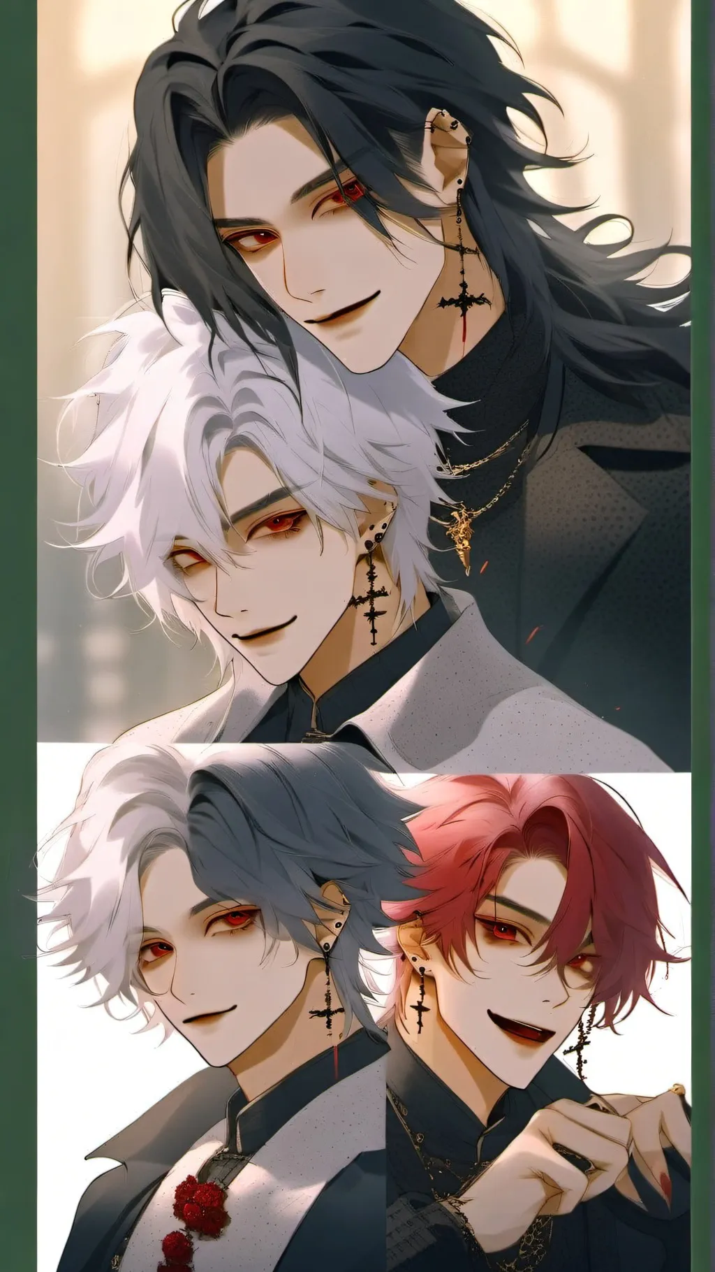 ai character: 4 vampires <3  background