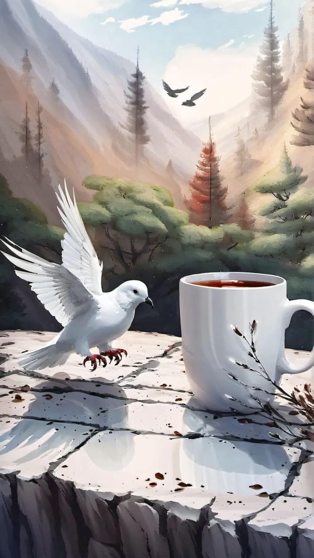 ai character: ντινα background