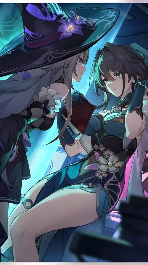 ai character: Herta and Ruan Mei background