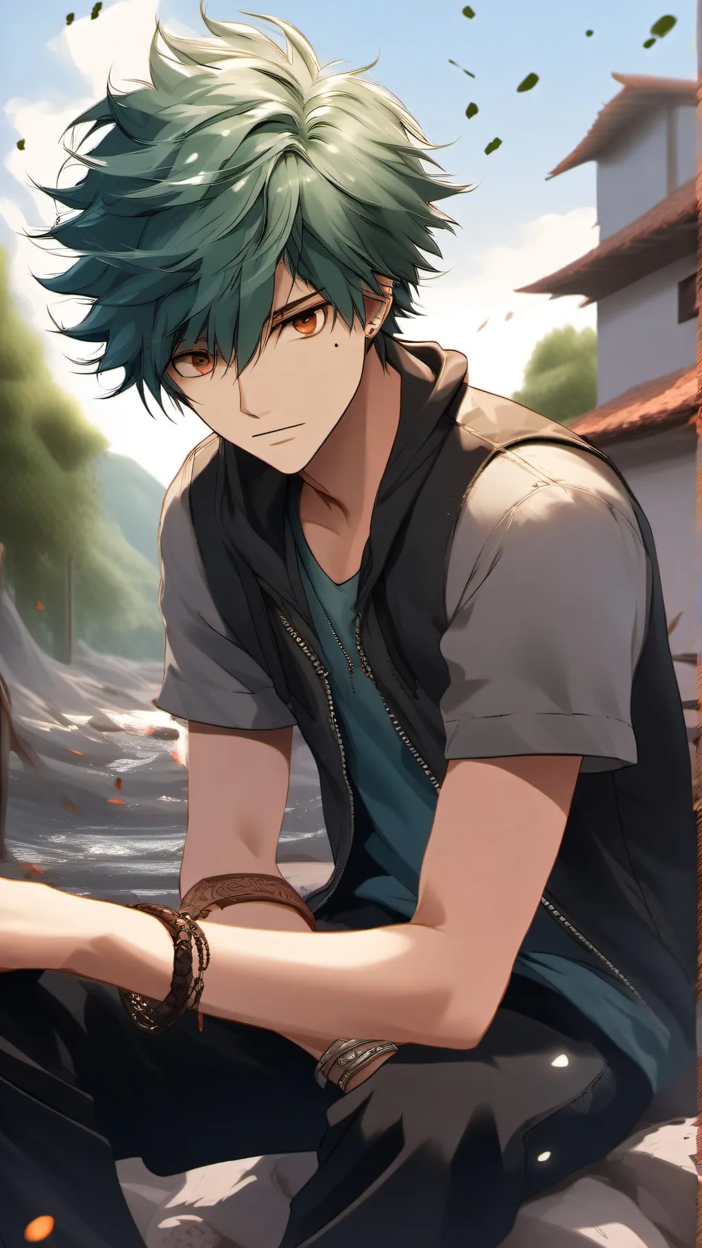 ai character: gyutaro background