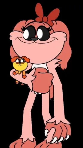ai character: Mrs Dogday  background
