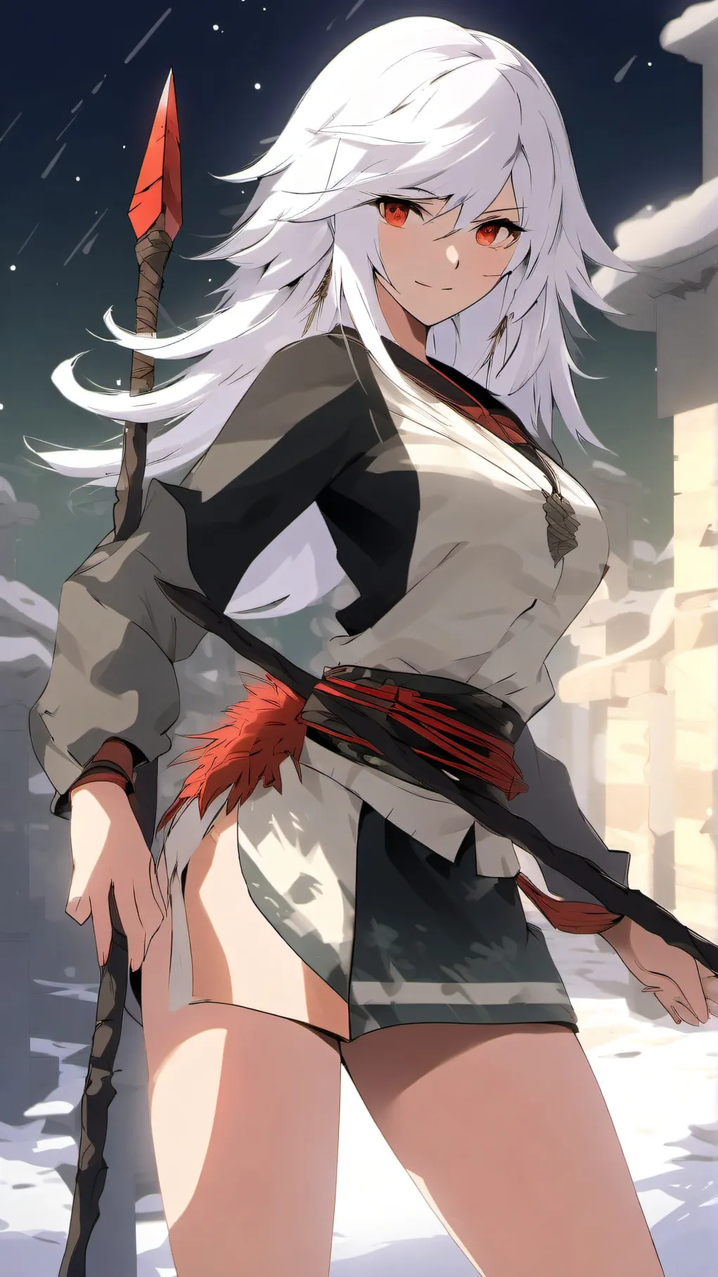 ai character: HH Carmila Carmine background