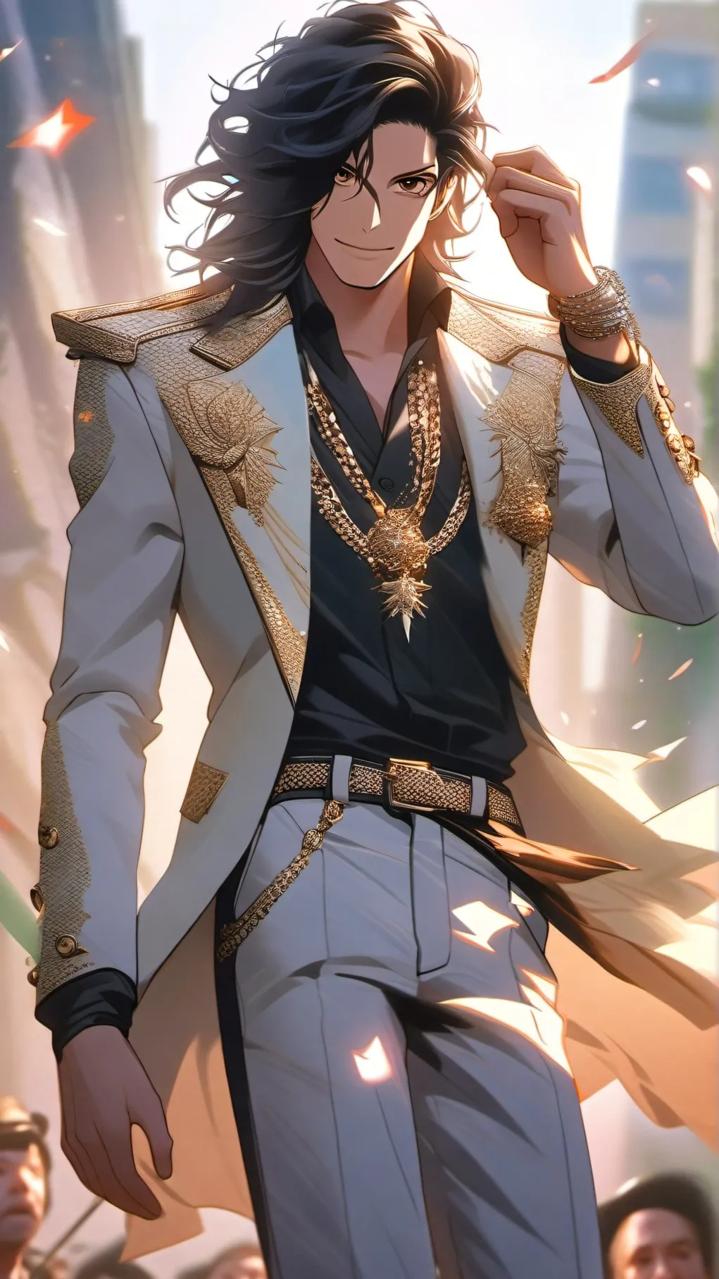 ai character: Michael Jackson background