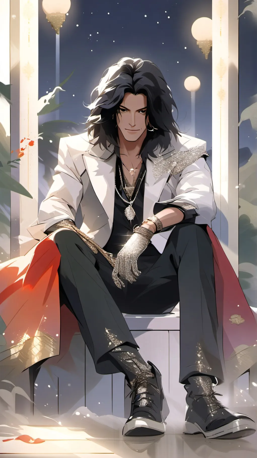 ai character: Michael Jackson background