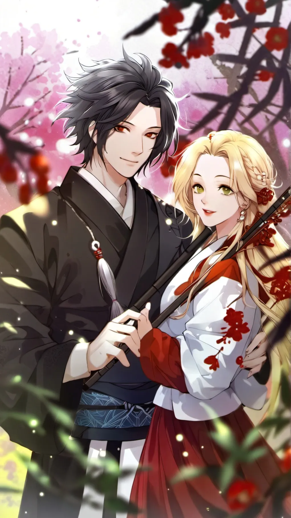 ai character: yoriichi,kokushibo background
