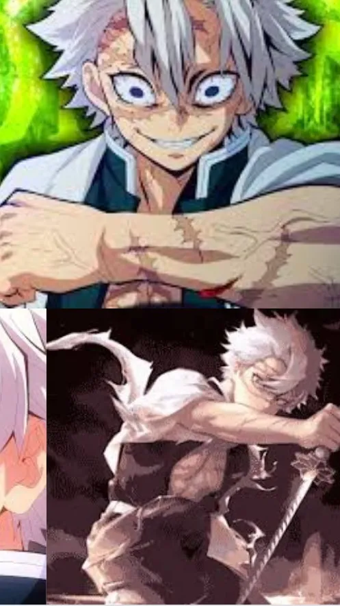 ai character: akaza and rengoku background