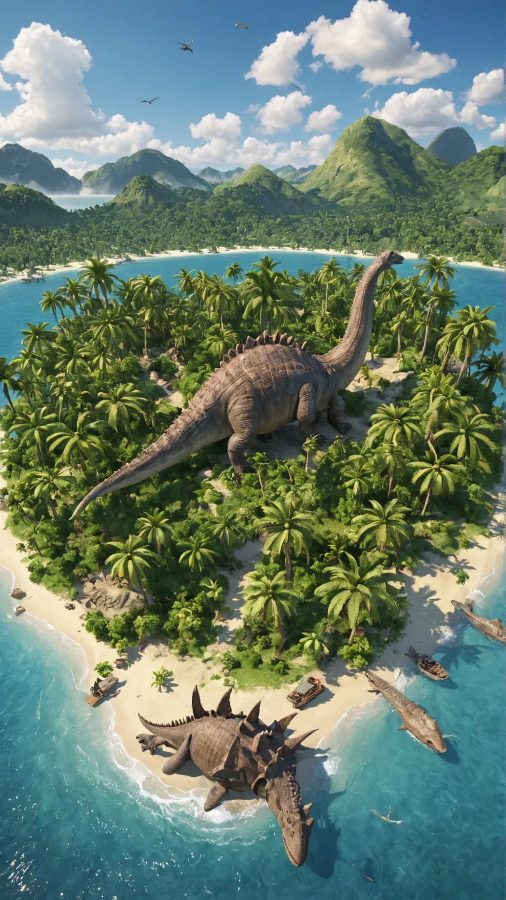 ai character: jurassic park rpg background