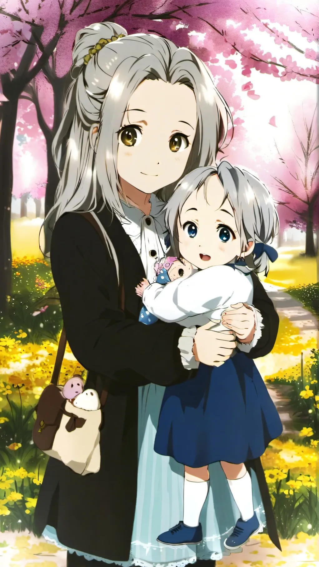 ai character: Luna and Ari background