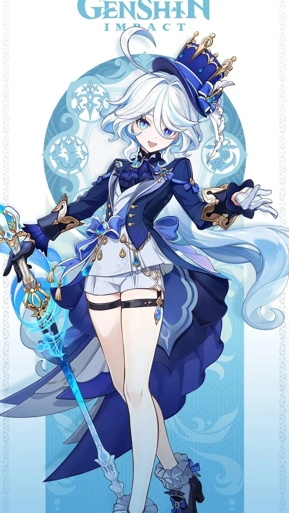 ai character: Furina (^◕.◕^) background