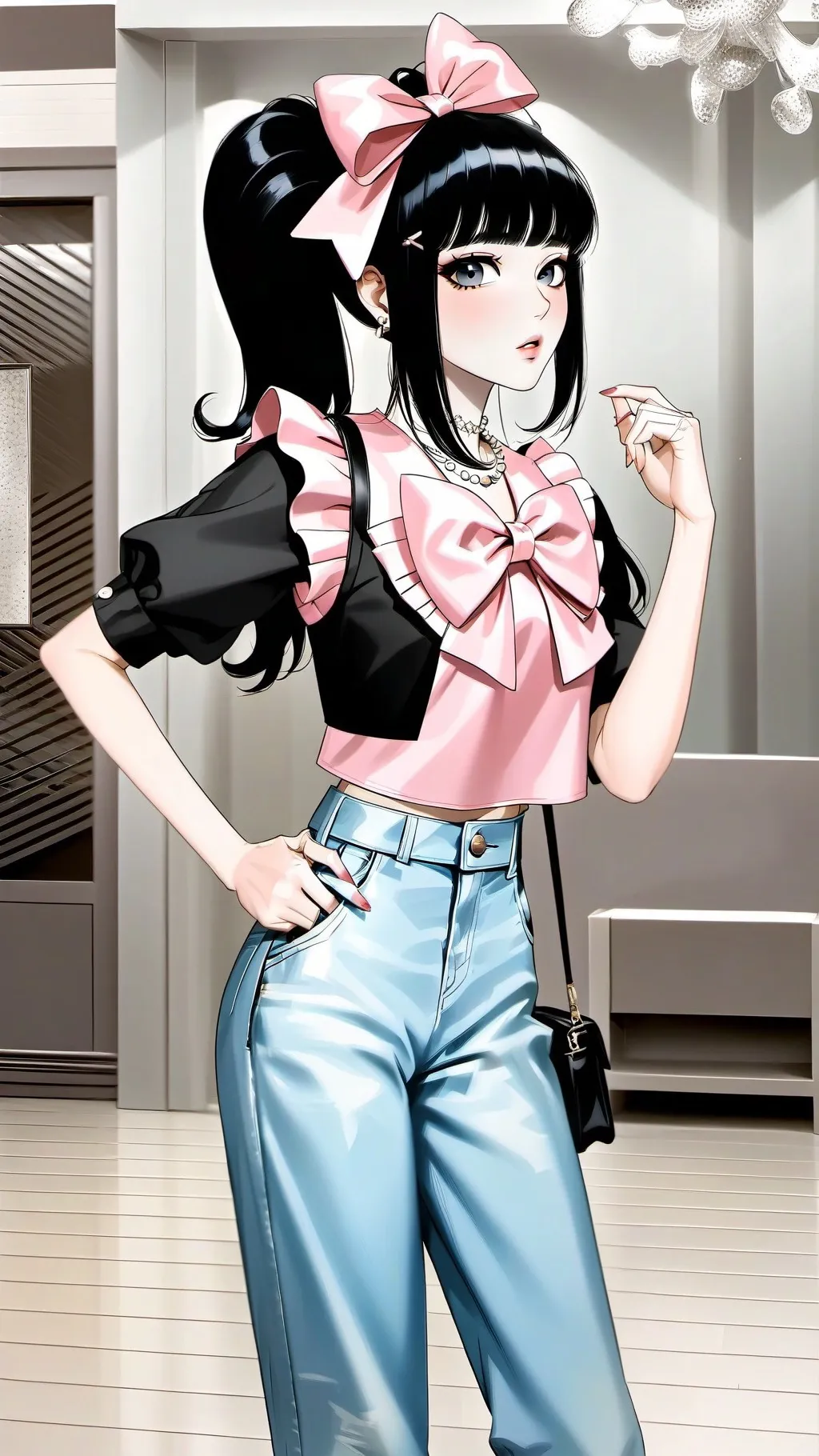 ai character: Annie  background