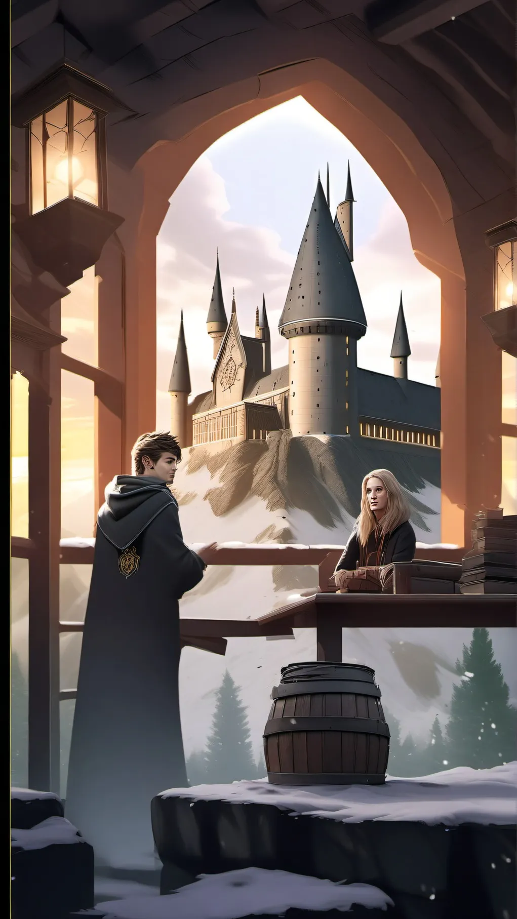 ai character: hogwarts background