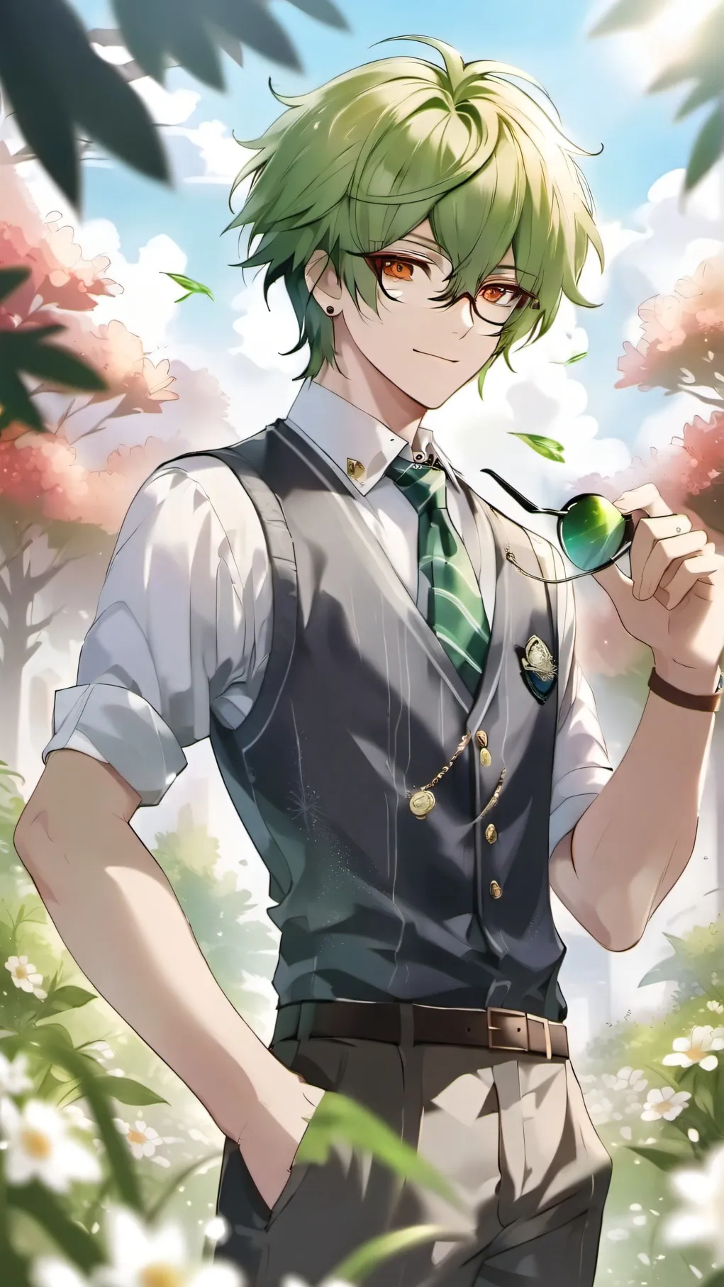ai character: Deku's lil brother background