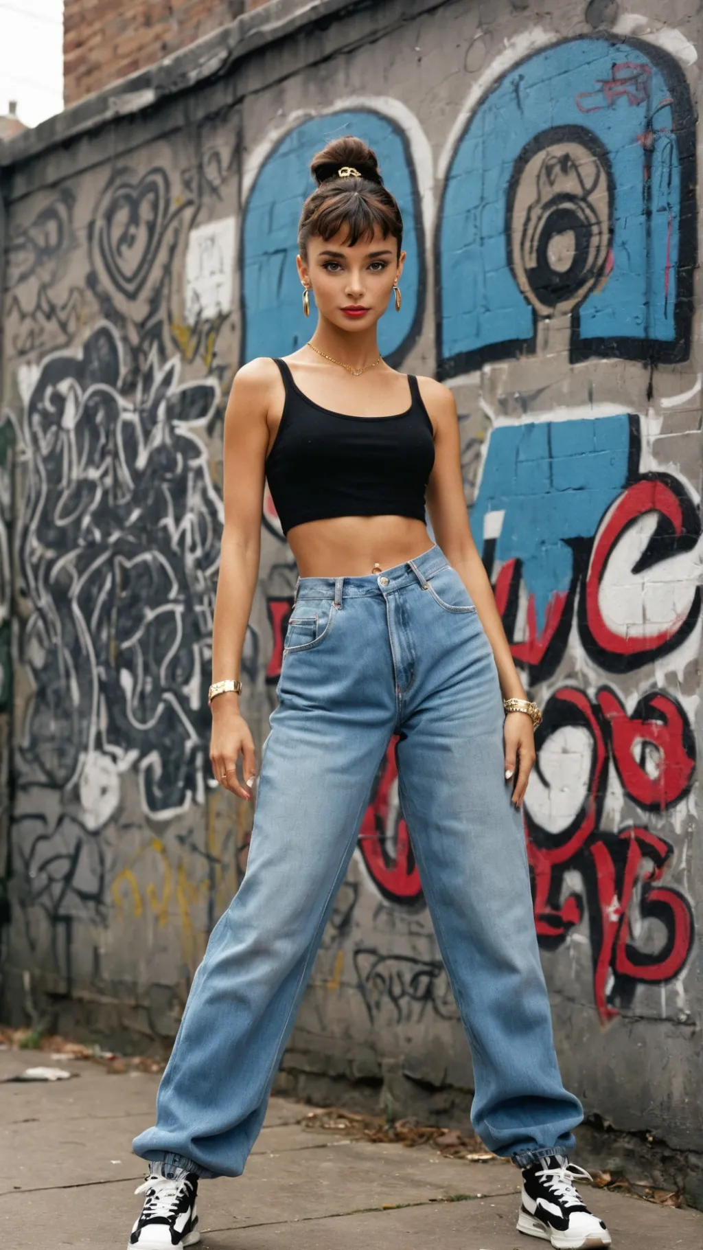 ai character: Audrey HipHopFreez background
