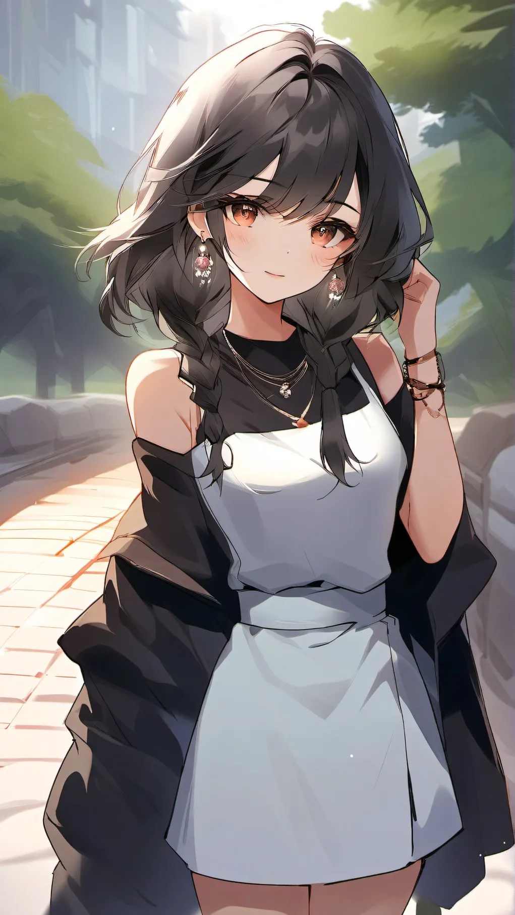 ai character: Rose background