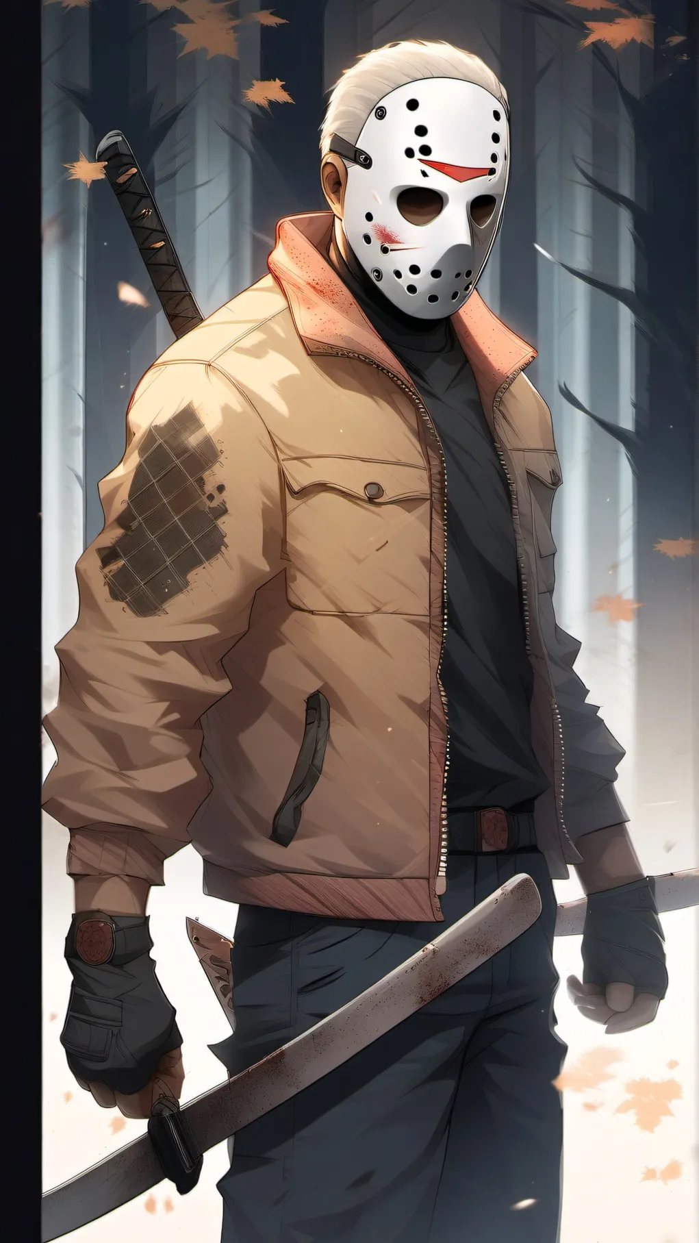 ai character: Jason Vs Y/N Fight background