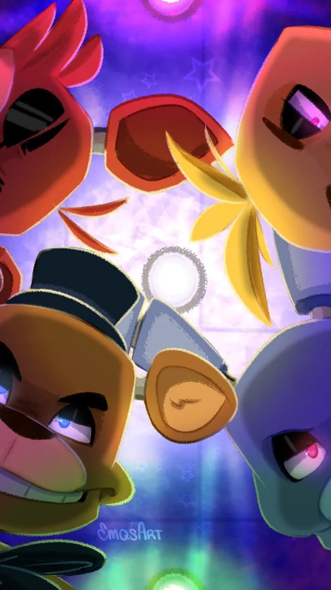 ai character: Freddy'sFamousBand background