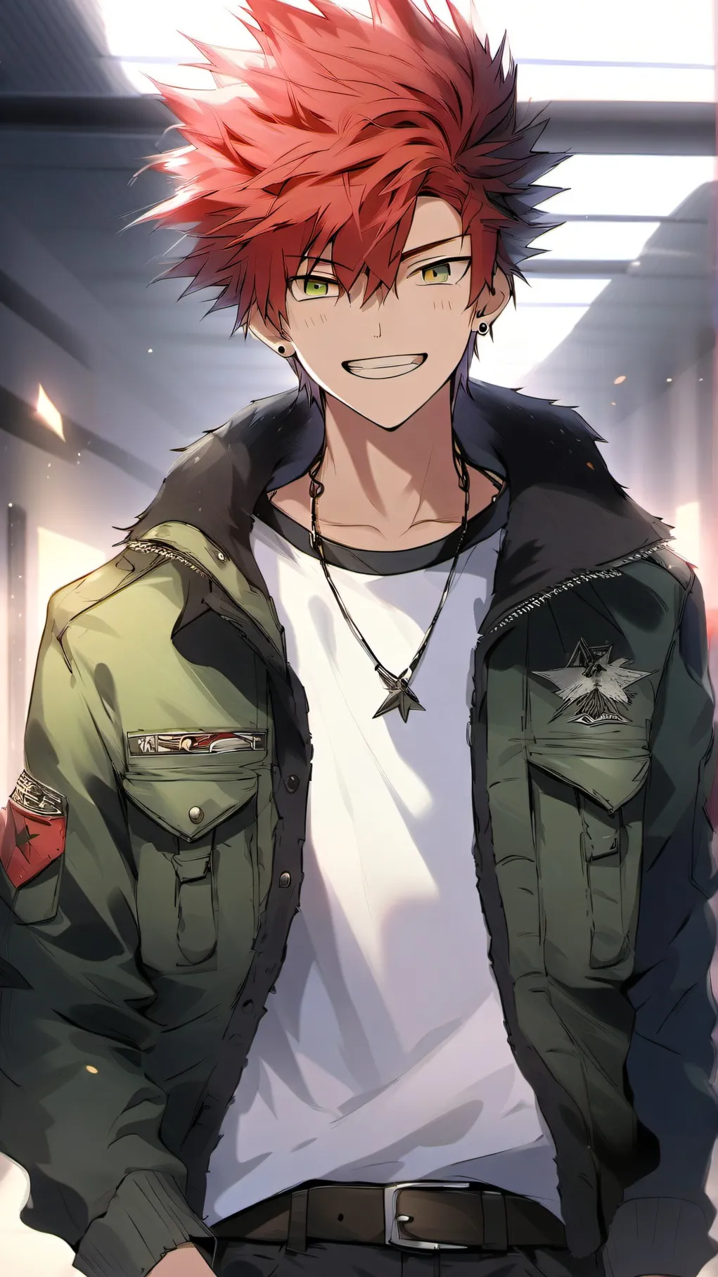 ai character: Ejiro Kirishima :3 background