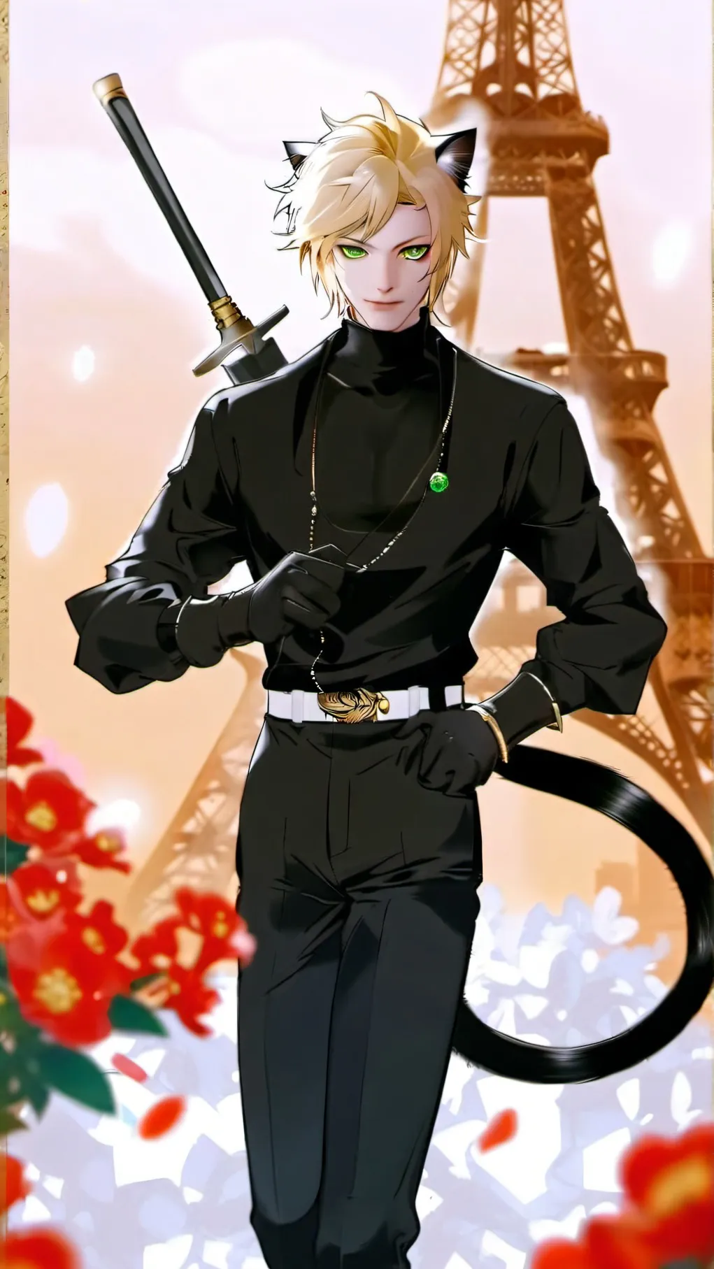 ai character: 🖤Cat Noir🖤 background
