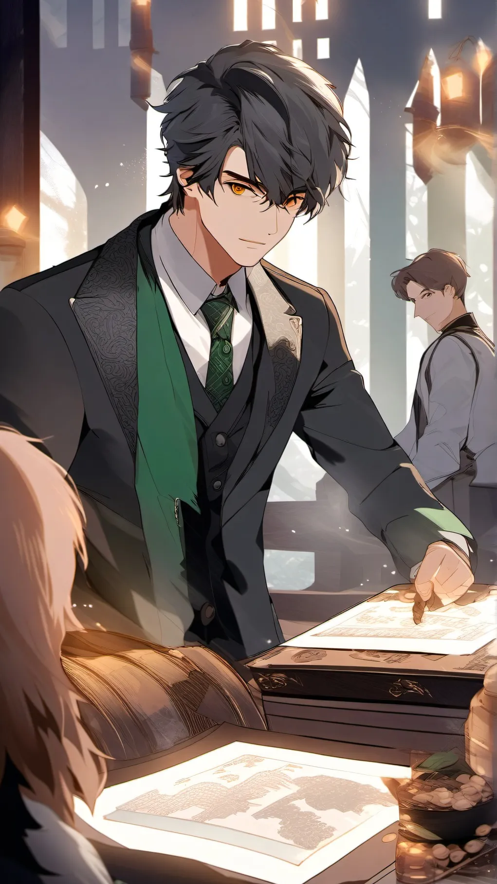 ai character: slytherin gang background