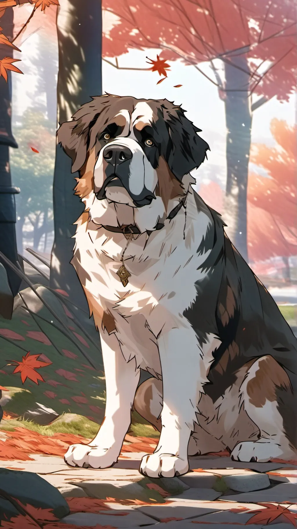 ai character: Max (Saint Bernar) background