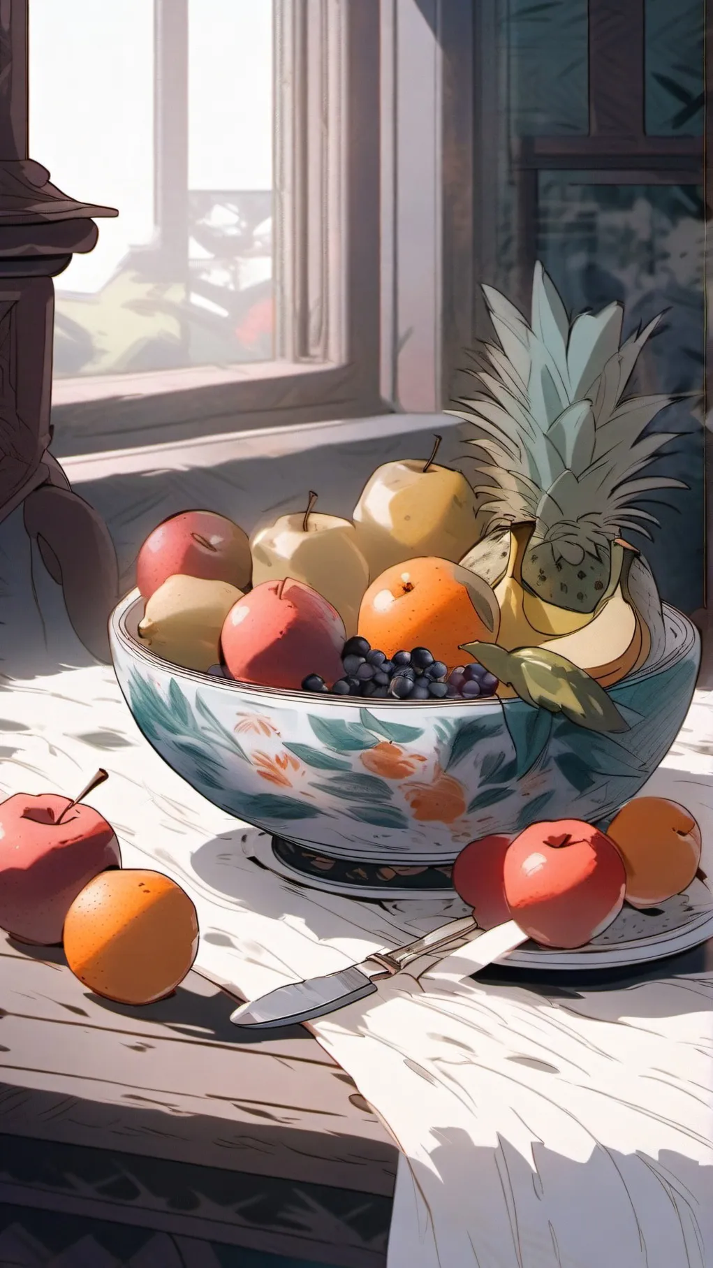 ai character: Melon Sandbox background