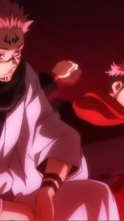 ai character: Sukuna and yuji background