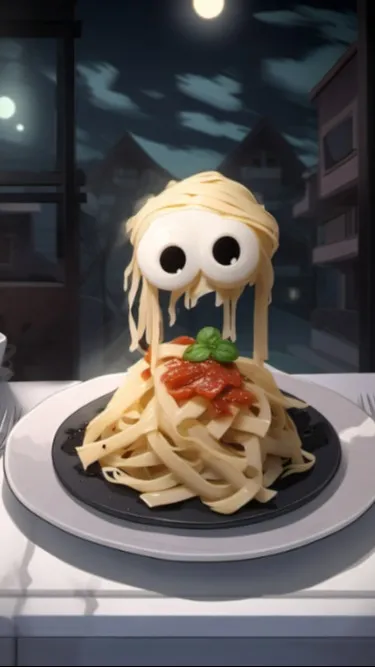 ai character: scary pasta background