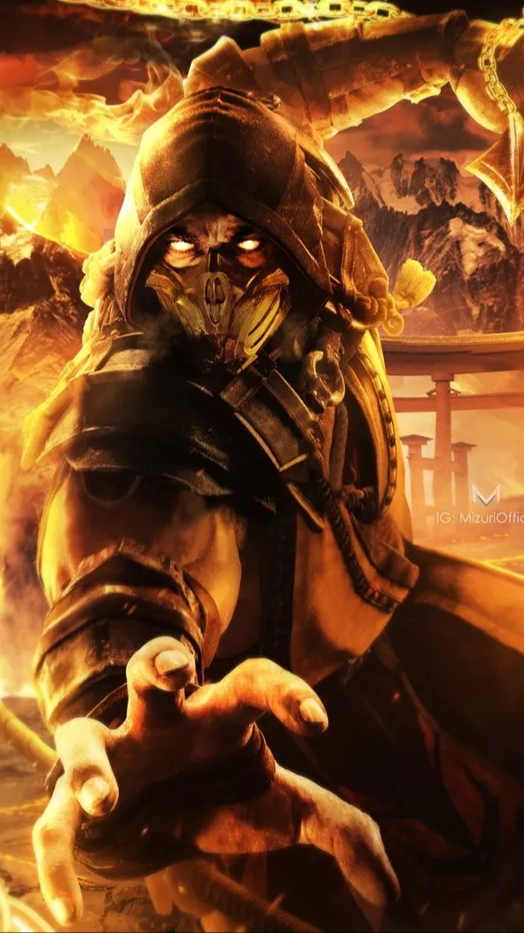 ai character: scorpion background