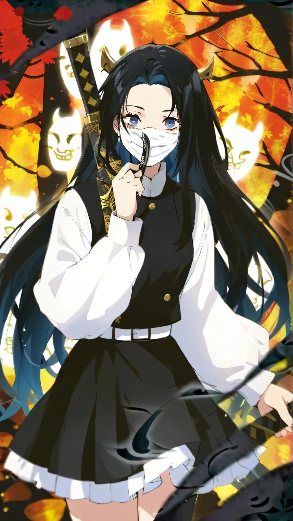 ai character: Death Hashira background