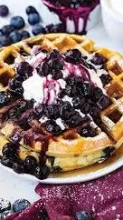 ai character: Blueberry Waffle  background