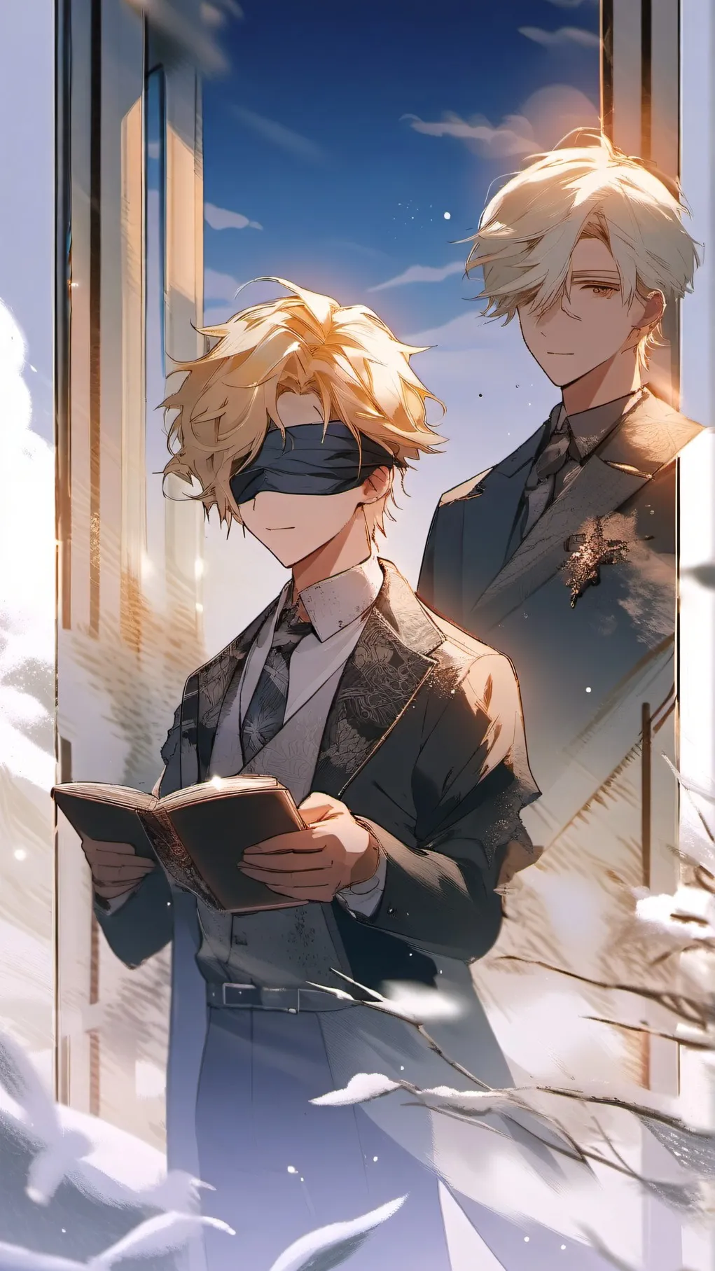 ai character: Blindfolded Prince background