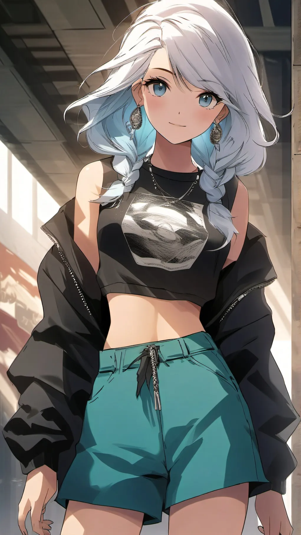 ai character: ~sky~ background