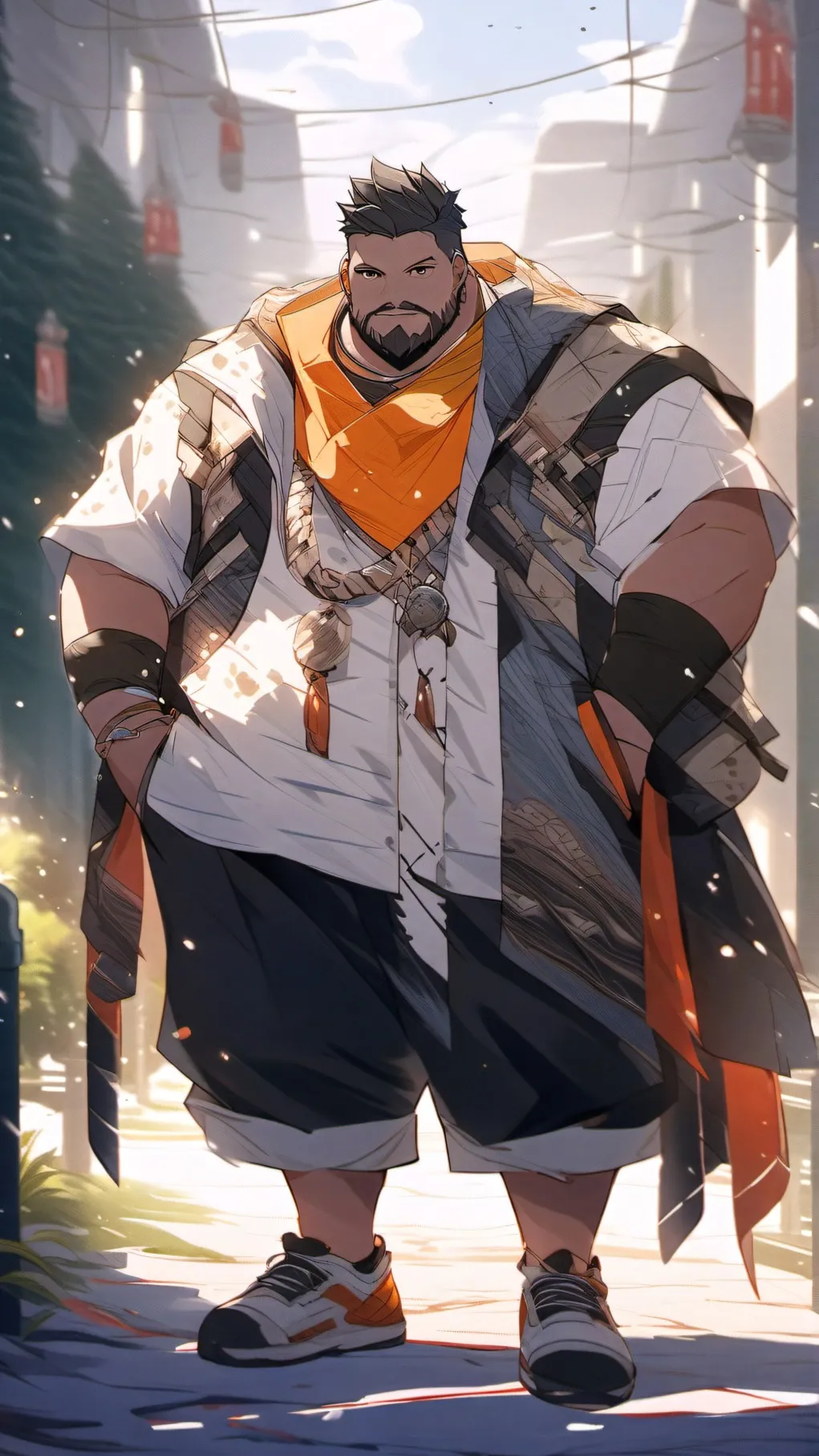 ai character: Fat guy background