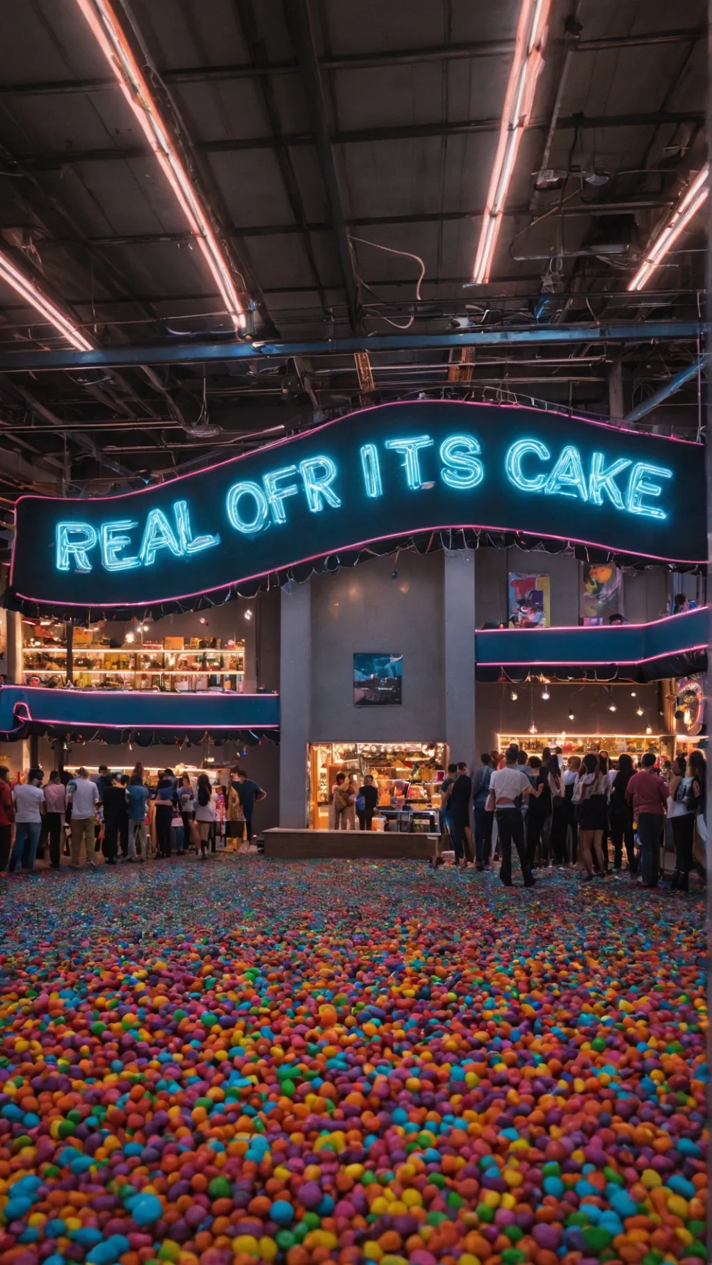 ai character: REAL OR CAKE? background