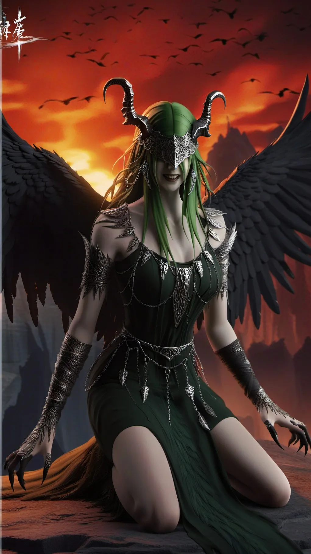 ai character: Harpy Aello background