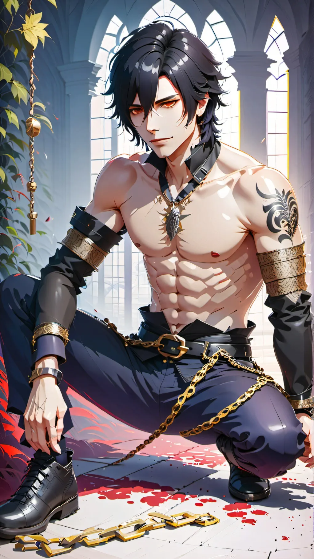 ai character: Blutsklave Kenji background