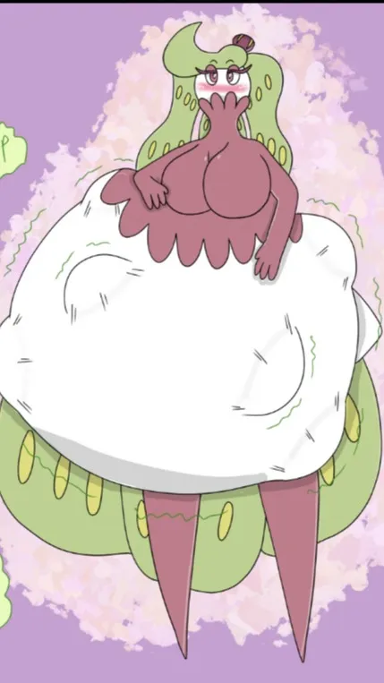 ai character: Tsareena vore background