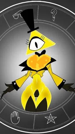 ai character: bill Cipher background