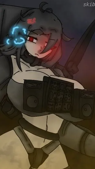 ai character: Female scientist  background