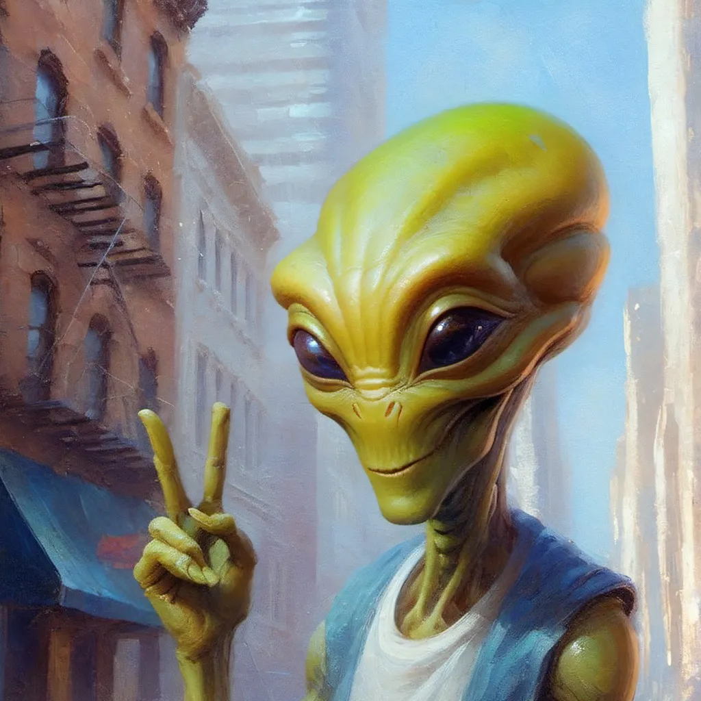 chat with ai character: Alien