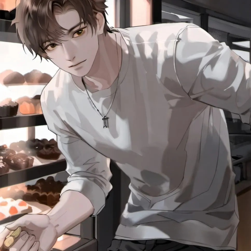 chat with ai character: Grumpy baker