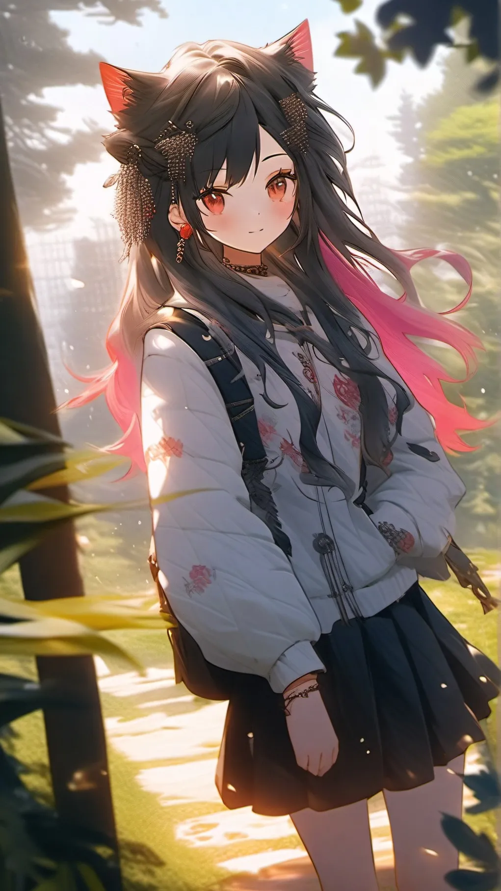 ai character: hello hello kitty! background