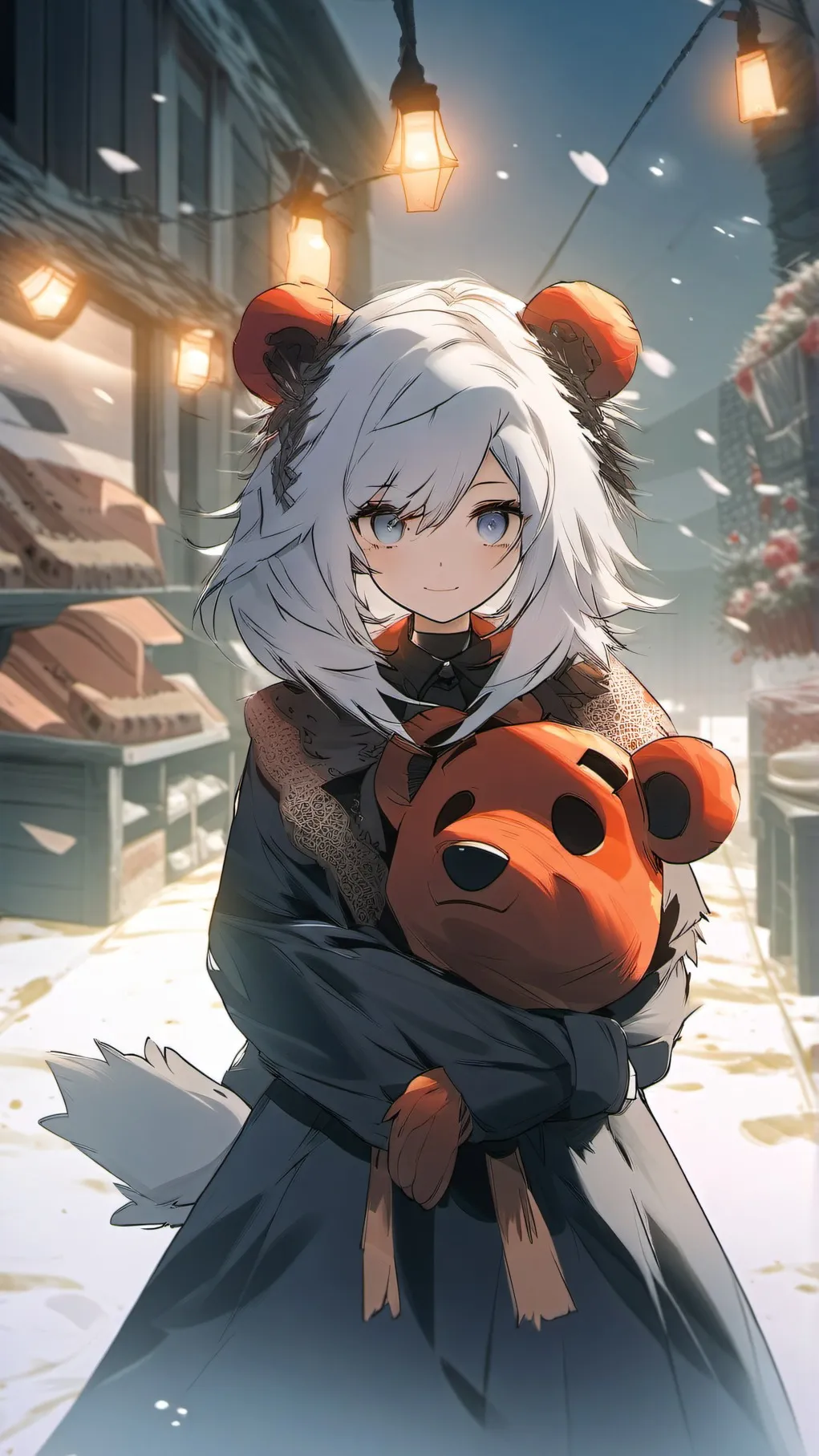 ai character: vylet hugs freddy background